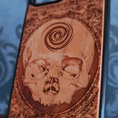 Infinitum - Funda de madera para teléfono
