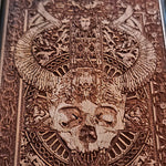 Load image into Gallery viewer, iPhone &amp; Samsung Galaxy Wood Phone Case - Skull Artwork &quot;Cross Skull II&quot;
