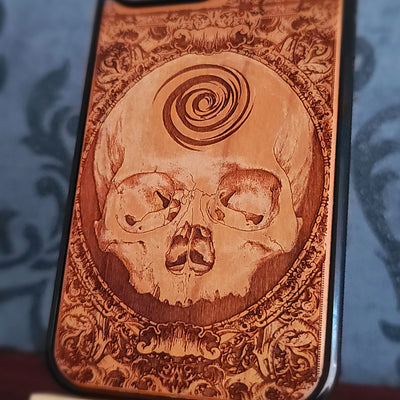 Infinitum - Funda de madera para teléfono
