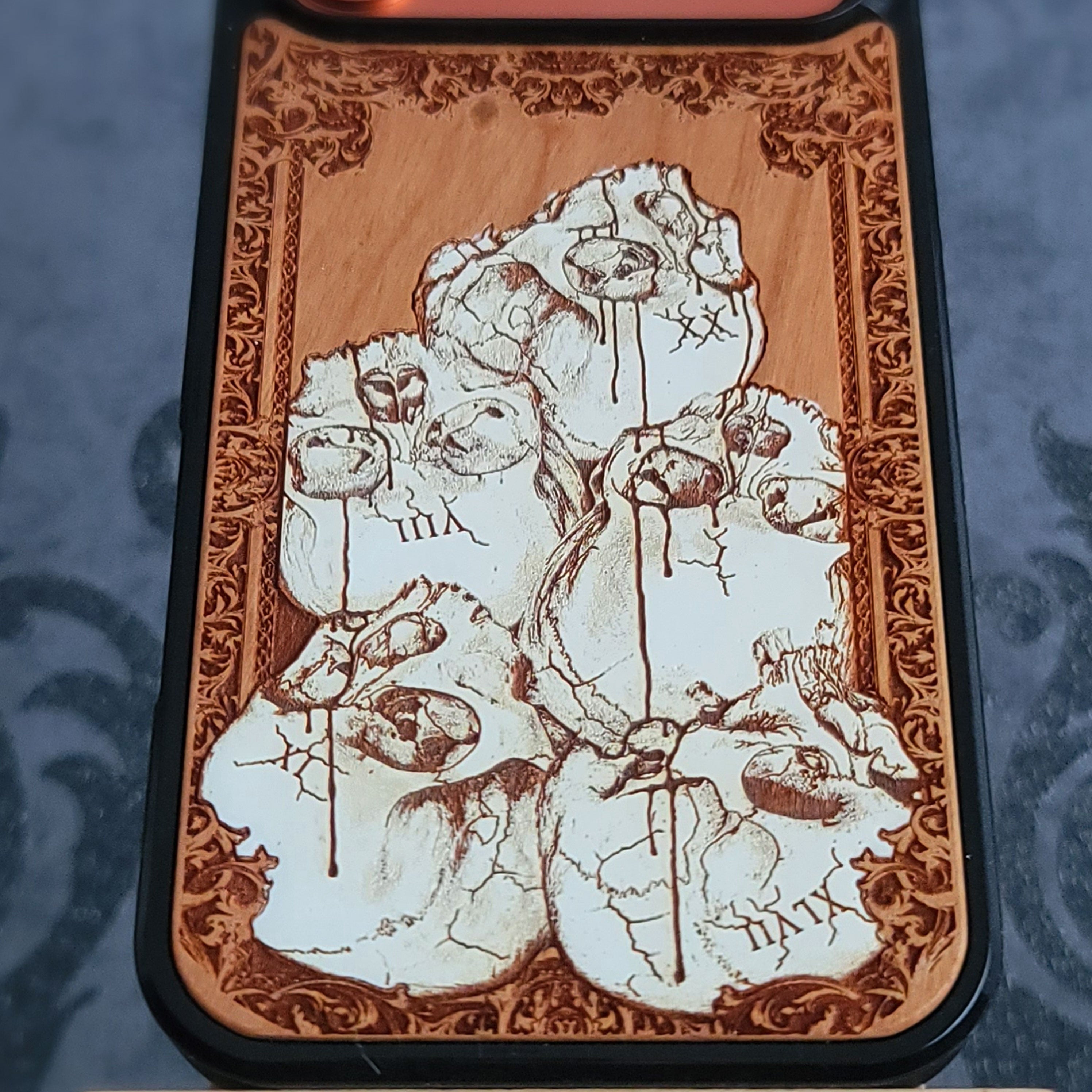 iPhone & Samsung Galaxy Wood Phone Case -Artwork "The Pile" Hand Painted