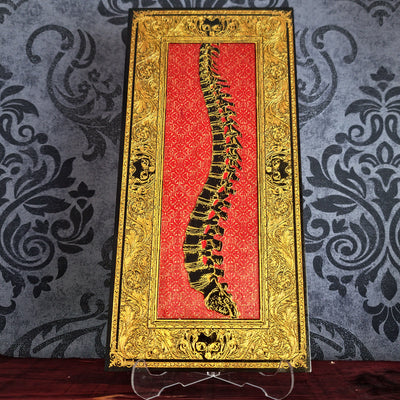 Spinney – Handmade Wood Art Gift for Doctors & Surgeons (Maple, Black&Gold)