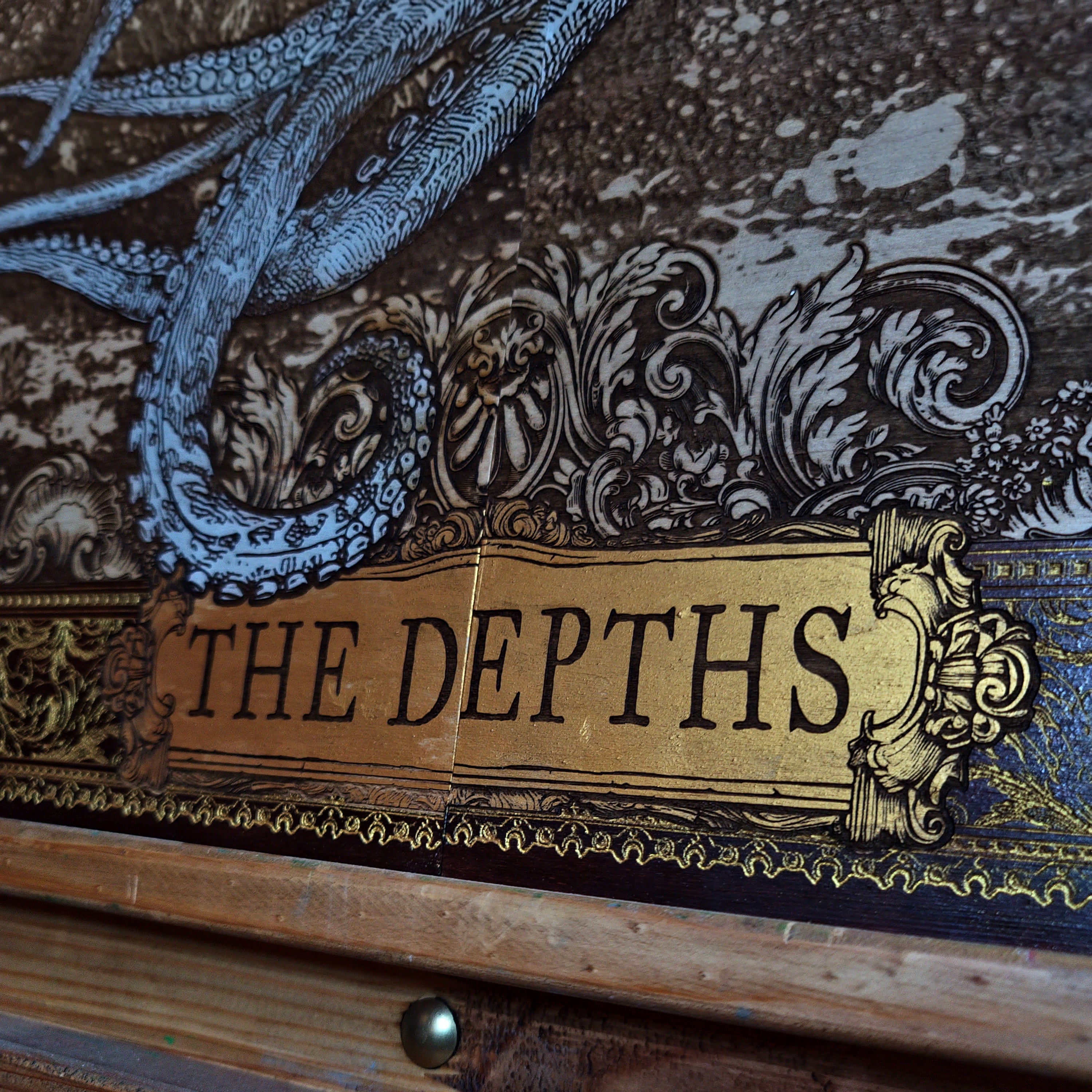 Squid - The Depths - Mega Large - 4 Wood Pieces
