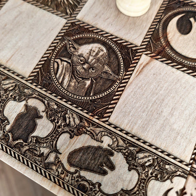 Sci Fi Star Wars  Chess Board - Tournament Size
