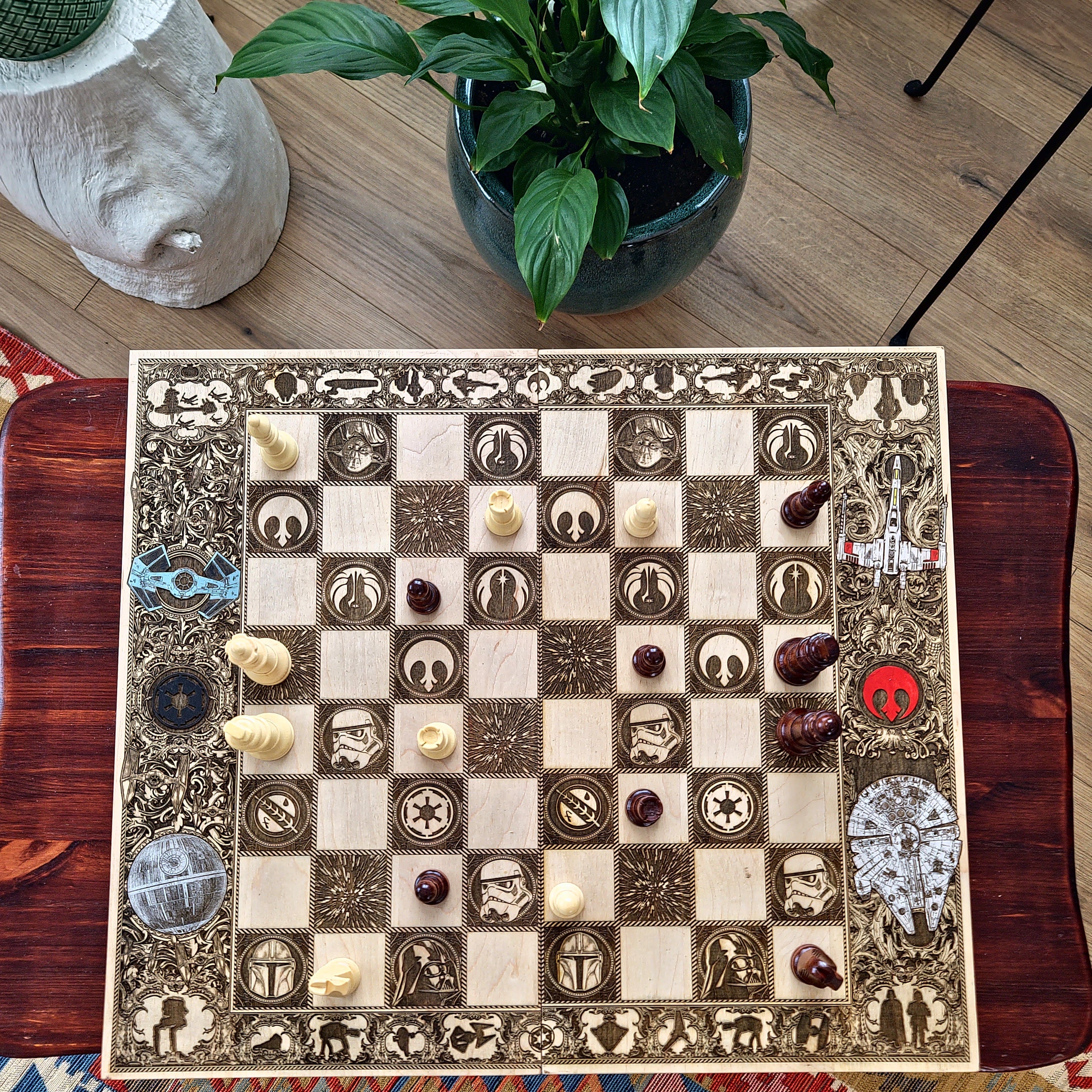 Sci Fi Star Wars  Chess Board - Tournament Size