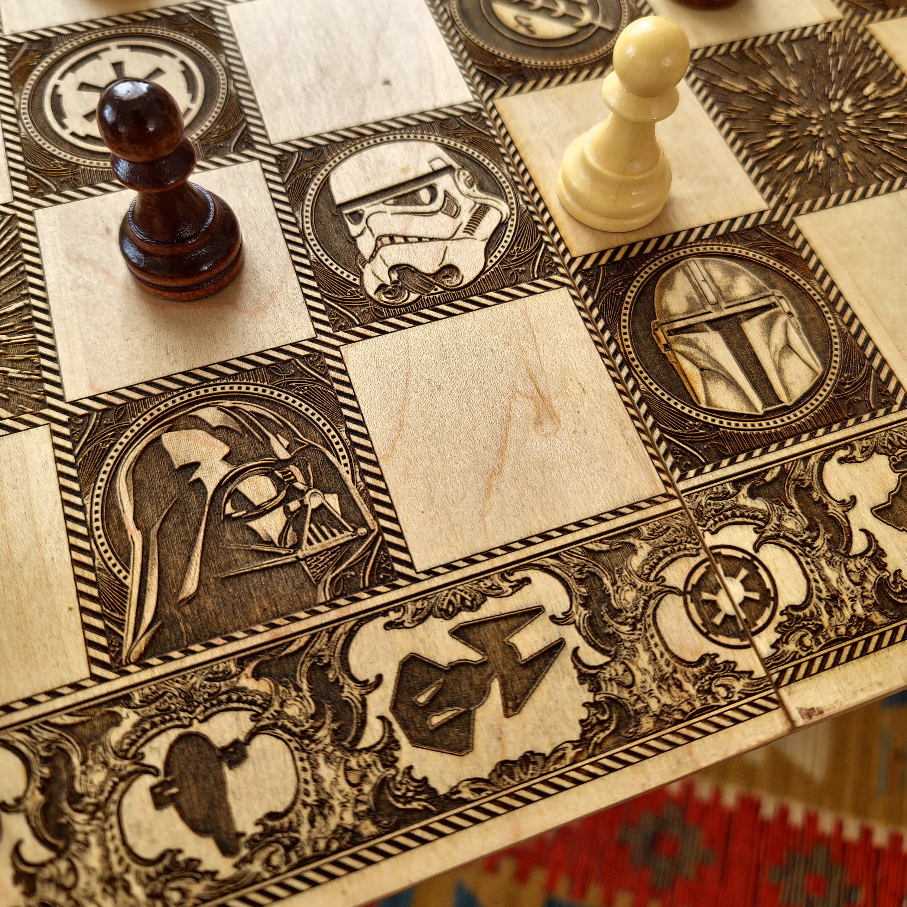 Sci Fi Star Wars  Chess Board - Tournament Size