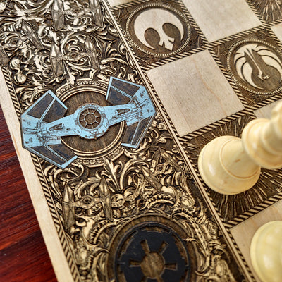 Sci Fi Star Wars  Chess Board - Tournament Size