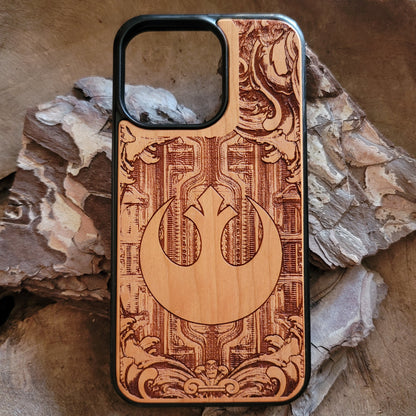 iPhone & Samsung Galaxy Wood Phone Case - Rebel