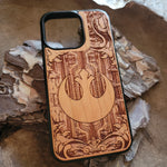 Load image into Gallery viewer, iPhone &amp; Samsung Galaxy Wood Phone Case - Star Wars Artwork &quot;Rebel Logo&quot;
