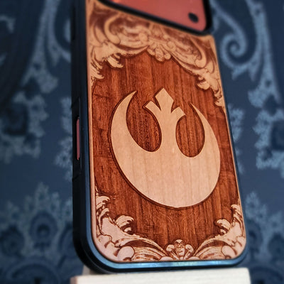 Rebel Star Wars - Wood Phone Case