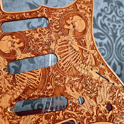 Stratocaster HSS & SSS Wood Pickguard - Stumble