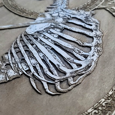 Handmade wooden artwork 'nan' – wood gift for 5 year anniversary, wedding present, gift for him or her, romantic handcrafted decor