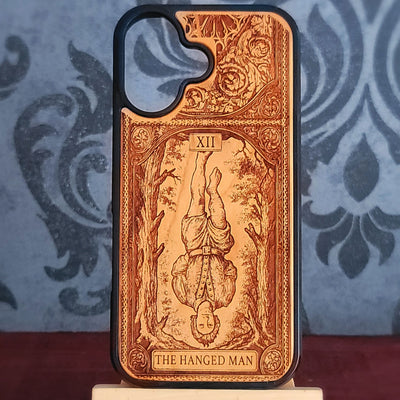 The Hanged Man Tarot Card Wood Phone Case