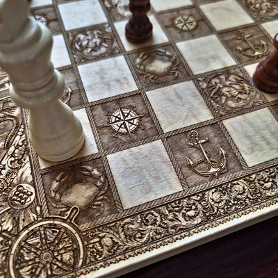 The Kraken vs Ship Chess Board