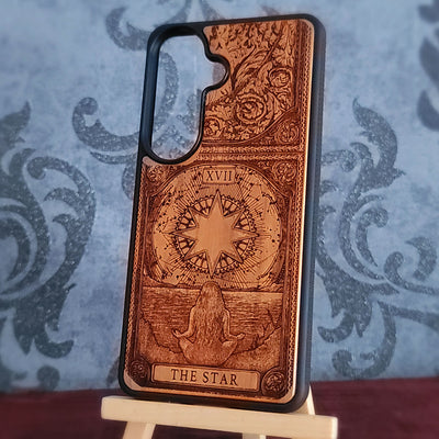 The Star Tarot Card Wood Phone Case