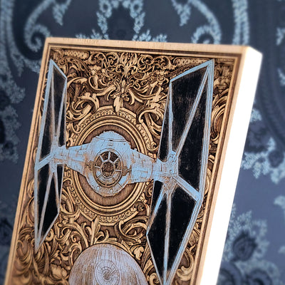 Intergalactic Ship V Star Wars  Hand Painted - Mini