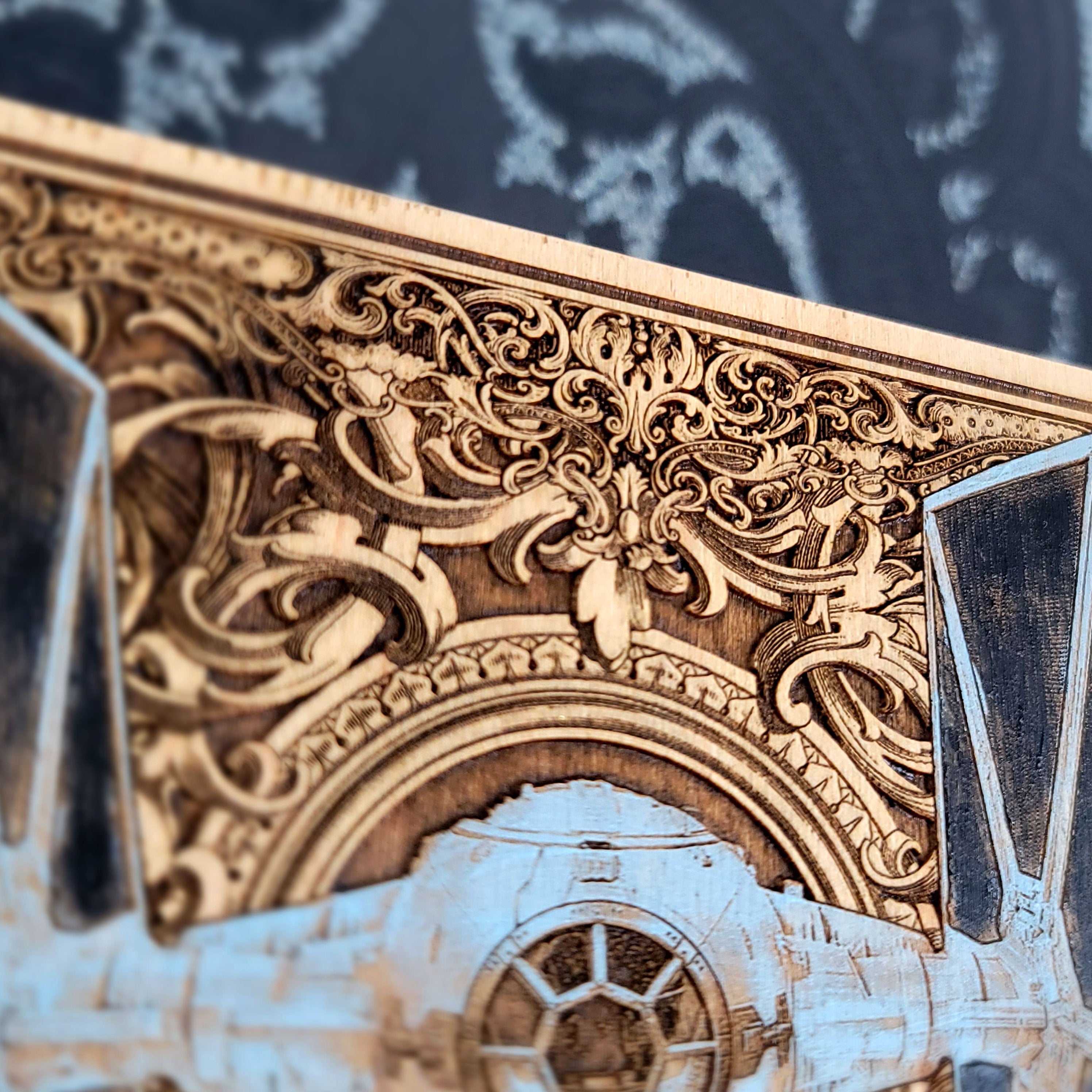 Intergalactic Ship V Star Wars  Hand Painted - Mini
