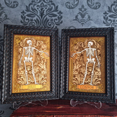 Personalized Skeleton Couple - Till Death Do Us Part - Medium Painted