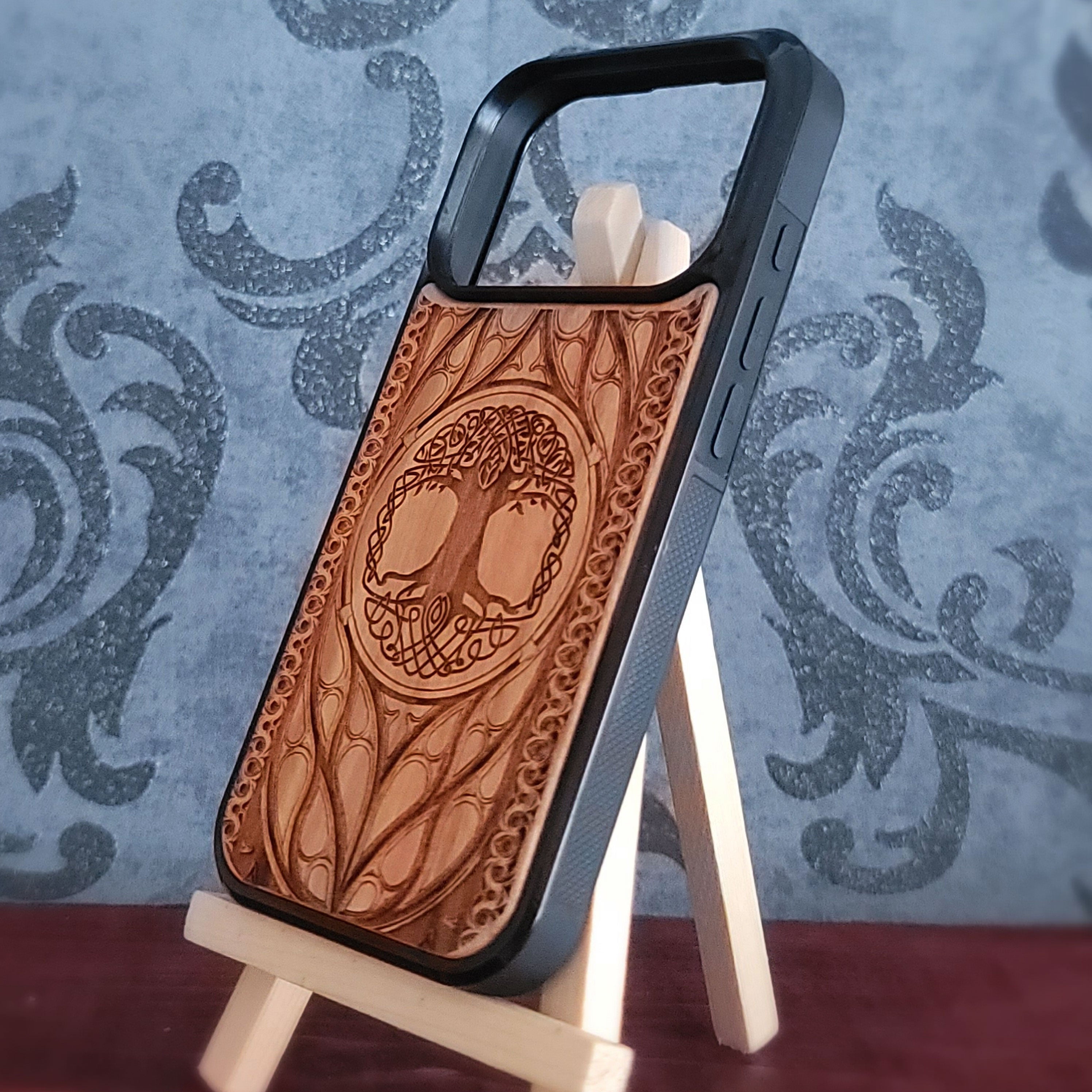 The Celtic Tree of Life - Wood Phone Case