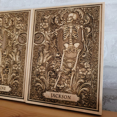 Handmade wooden artwork 'nan' – wood gift for 5 year anniversary, wedding present, gift for him or her, romantic handcrafted decor