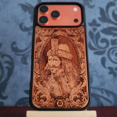 Vlad the Impaler – Dracula Engraved Wood Phone Case