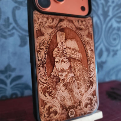 Vlad the Impaler – Dracula Engraved Wood Phone Case