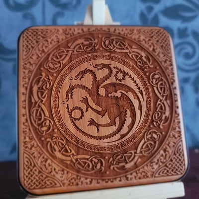 Game of Thrones Wireless Charger | Hand-Painted House Sigil Art