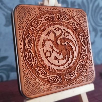 Game of Thrones Wireless Charger | Hand-Painted House Sigil Art