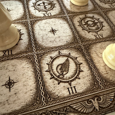 Warhammer 40K Horus Heresy Loyalists vs Traitors Wooden Chessboard