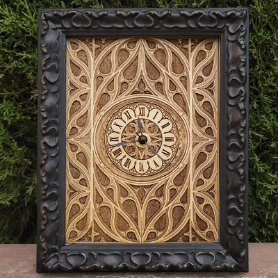 Handmade wooden artwork 'nan' – wood gift for 5 year anniversary, wedding present, gift for him or her, romantic handcrafted decor