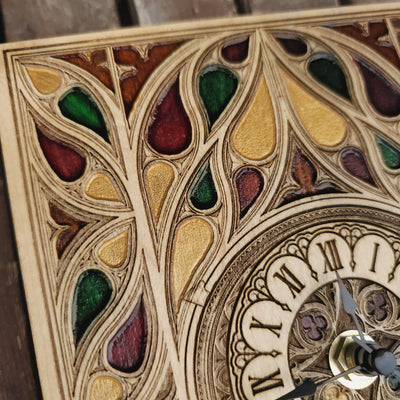 Handmade wooden artwork 'nan' – wood gift for 5 year anniversary, wedding present, gift for him or her, romantic handcrafted decor