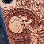 Load image into Gallery viewer, iPhone &amp; Samsung Galaxy Wood Phone Case - &quot;Stumble&quot; Gothic Pattern
