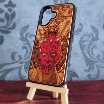 R2-D2 Star Wars - Handyhülle aus Holz - handbemalt