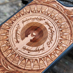 Load image into Gallery viewer, iPhone &amp; Samsung Galaxy Wood Phone Case - Lord of The Rings Dark Tower Mandala
