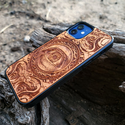 Human Eye Wood Phone Case