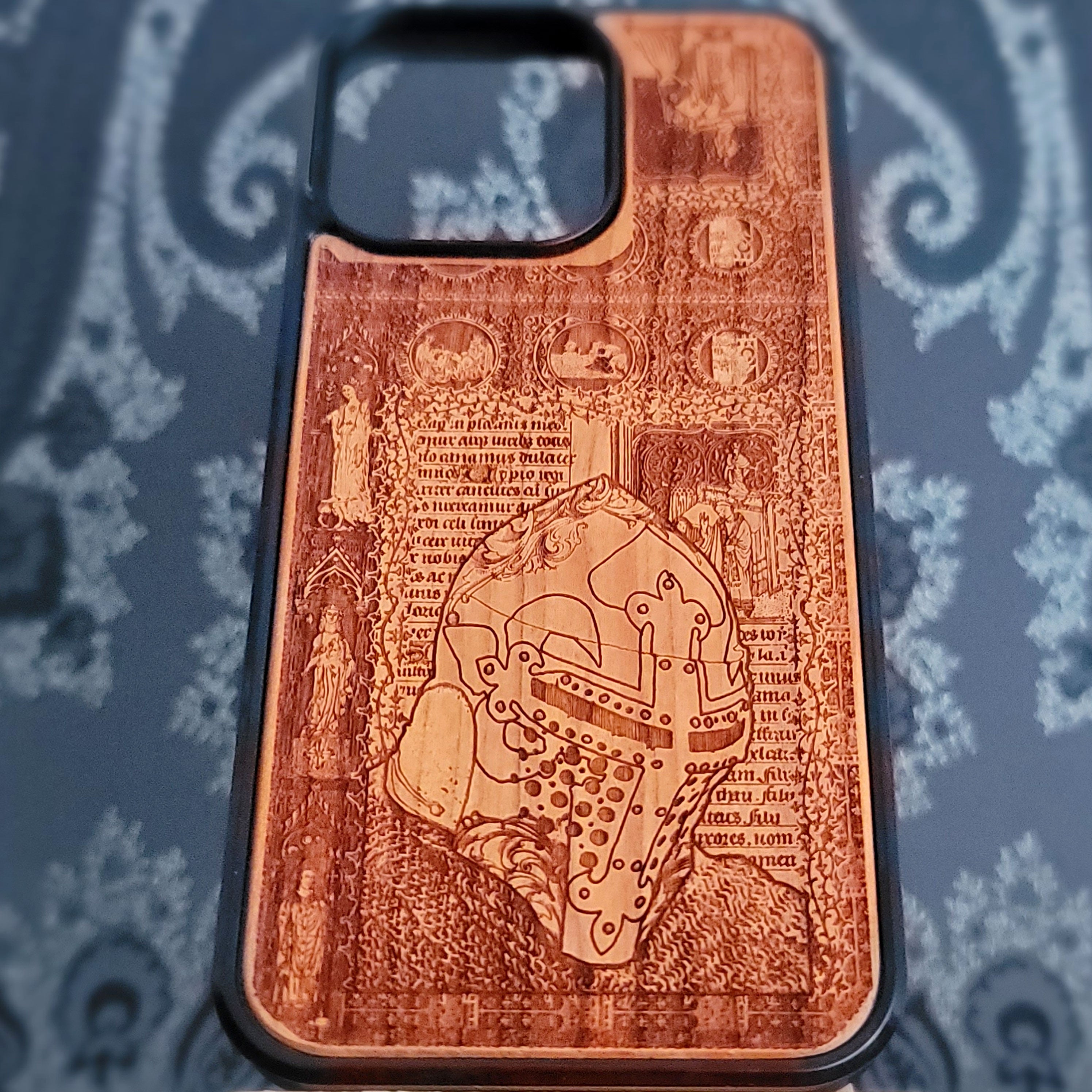 Medieval Knight "I'm Ready" - Wood Phone Case