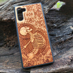 Load image into Gallery viewer, iPhone &amp; Samsung Galaxy Wood Phone Case - &quot;Stumble&quot; Gothic Pattern
