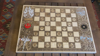 Sci-Fi-Schachbrett Star Wars – A3 Großformat