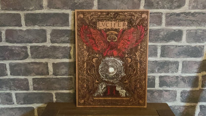 Lucifer Artwork Cedar Wood Limited Edition - Large