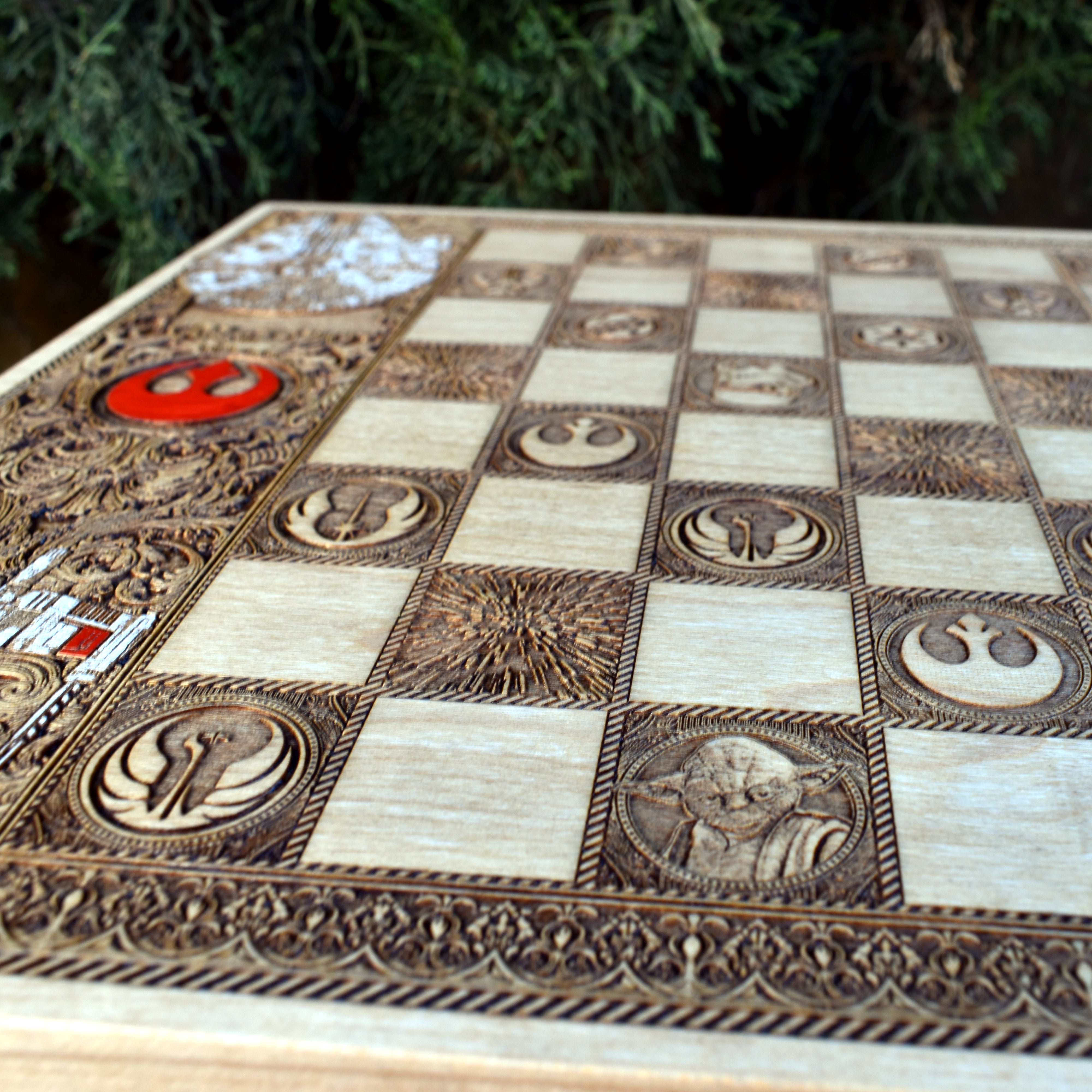 chess board wooden