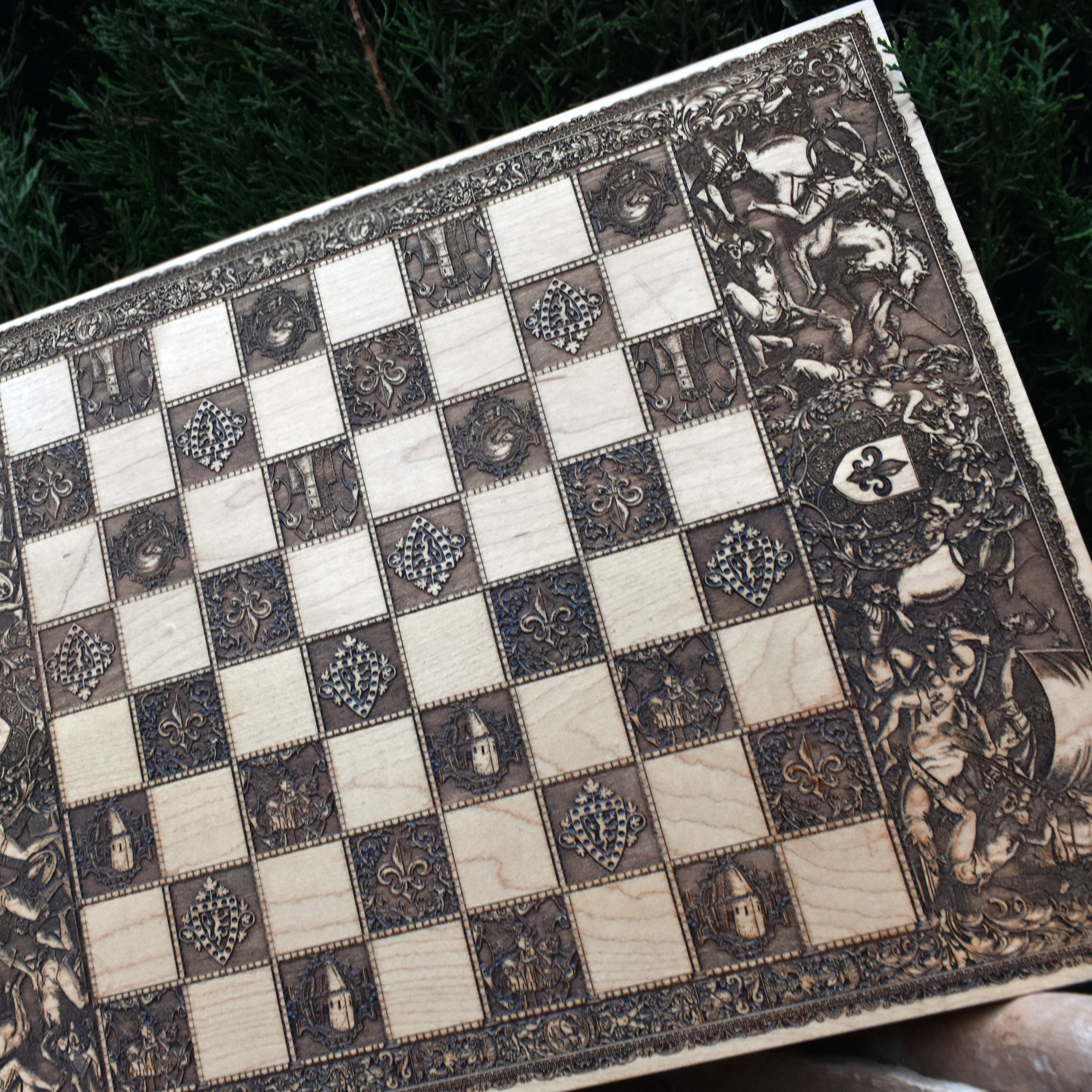 chess board art
