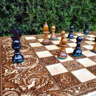 Rococo Chess Board - A3 Large Size
