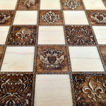 Load image into Gallery viewer, Medieval Wooden Chess Board Game Set - A3 Size - 1.25&quot; / 32 mm Square
