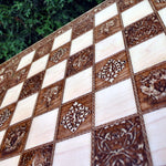 Load image into Gallery viewer, Medieval Wooden Chess Board Game Set - A3 Size - 1.25&quot; / 32 mm Square
