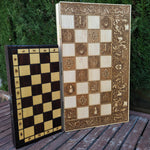 Load image into Gallery viewer, War Chess Set Tournament Size Wood Board Game - Pawns included
