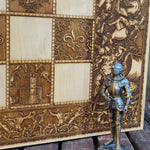 Load image into Gallery viewer, War Chess Set Tournament Size Wood Board Game - Pawns included

