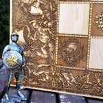 Load image into Gallery viewer, War Chess Set Tournament Size Wood Board Game - Pawns included
