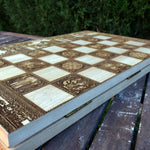 Load image into Gallery viewer, Solid Wooden Vintage Circus Chess Board Set Tournament Size - 2.12&quot; – 54 mm Square
