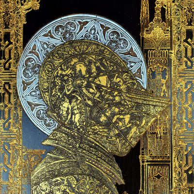 Confessed Medieval Knight Black Paint - Large