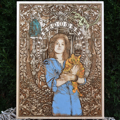 Ellen Alien Wood Wall Art IV - Large