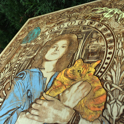 Ellen Alien Wood Wall Art IV - Large